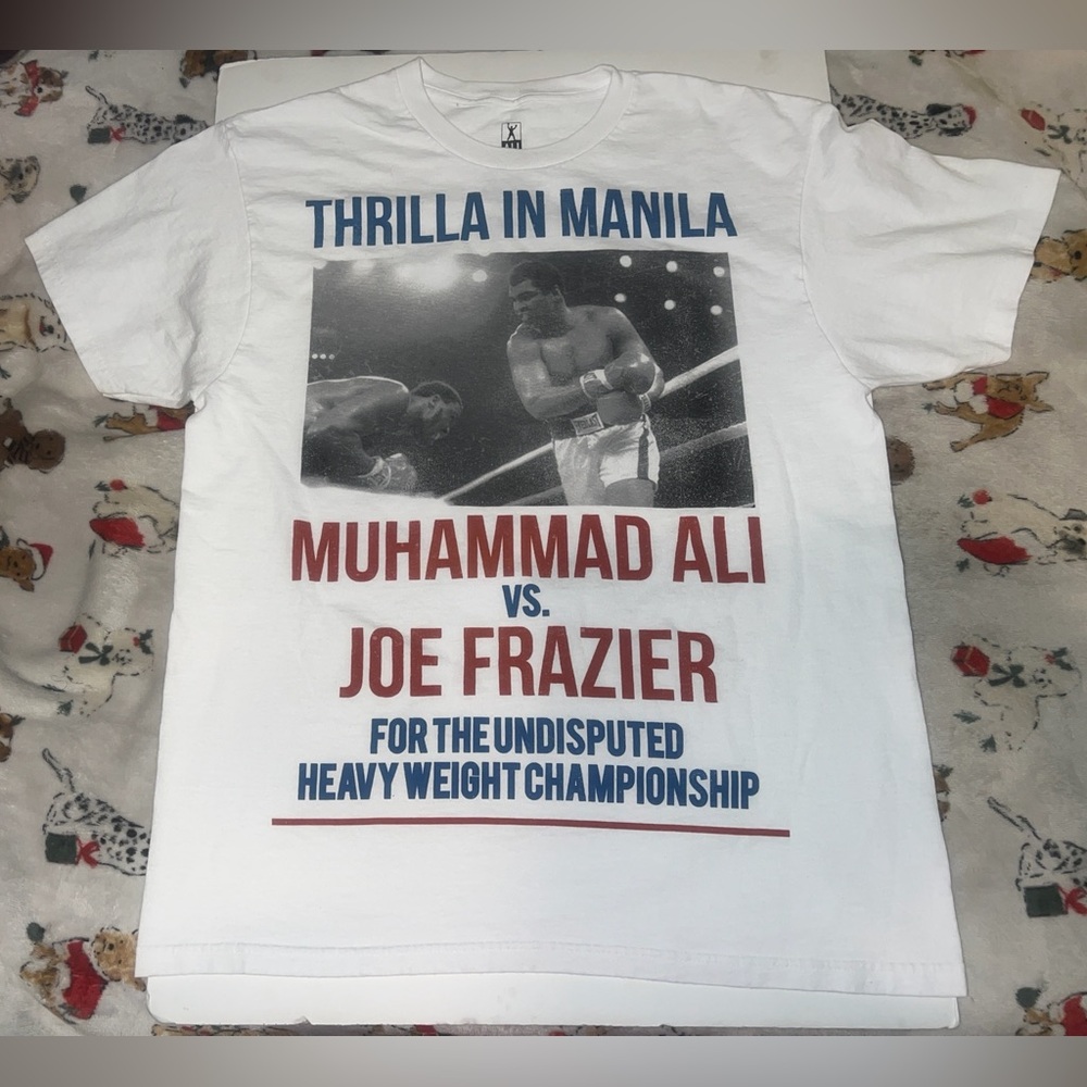 Thrilla In Manila Muhammad Ali Joe Frazier Shirt Size Large